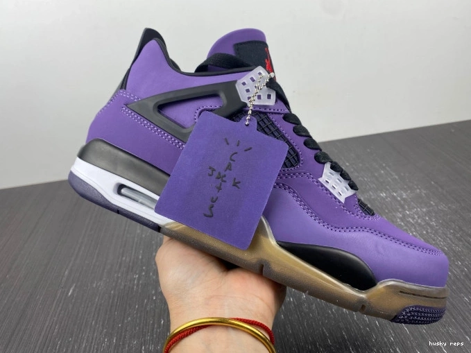 Cheap Husky Jordan (Friends Scott 766296 Travis Family) and 4 Purple Retro LN4 0726